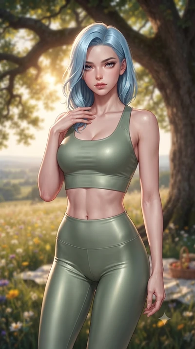 score_9, masterpiece, best quality, ultra-detailed, high-budget anime keyframe, editorial fashion photography, tasteful artistic composition, Korean woman woman. close-up cowboy shot from the waist and thighs up, the character dominates the compositi