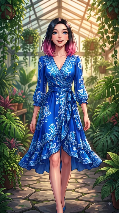 score_9, masterpiece, best quality, ultra-detailed, high-budget anime keyframe, editorial fashion photography, tasteful artistic composition, Korean woman. close-up cowboy shot from the waist and thighs up, the character dominates the composition, fi