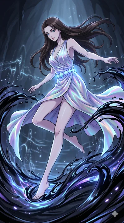 score_9, masterpiece, best quality, ultra-detailed, High-budget Anime Keyframe, vibrant colors, fluid line-art, expressive lighting, cinematic composition, Ufotable-style visual effects, top-tier animation quality, Caucasian woman with pale skin and 
