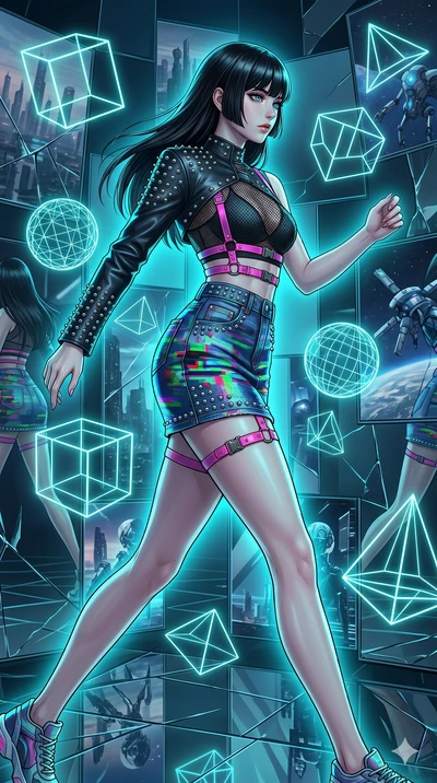 score_9, masterpiece, best quality, ultra-detailed, high-budget anime keyframe, editorial fashion photography, tasteful artistic composition, Caucasian woman, strictly human ears. upper body close-up from the thighs up, character filling the screen f