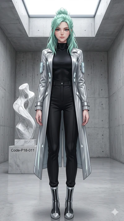 score_9, masterpiece, best quality, ultra-detailed, high-budget anime keyframe, editorial fashion photography, tasteful artistic composition, Japanese woman. low angle full-body shot from head to toe showing her feet, filling the entire 9:16 vertical
