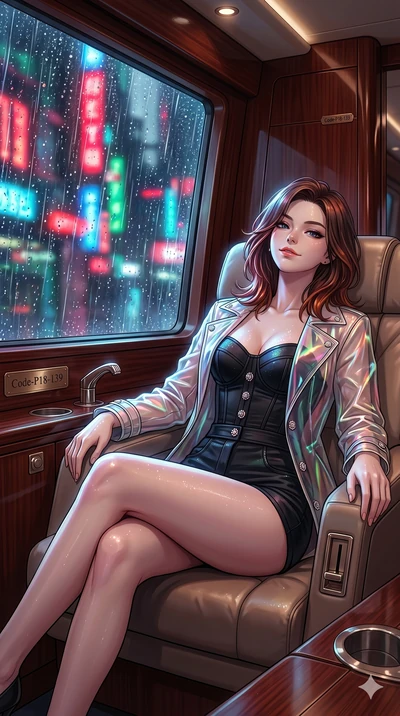 score_9, masterpiece, best quality, ultra-detailed, high-budget anime keyframe, editorial fashion photography, tasteful artistic composition, Korean woman. cowboy shot from the thighs up, character and outfit filling the frame for maximum editorial p