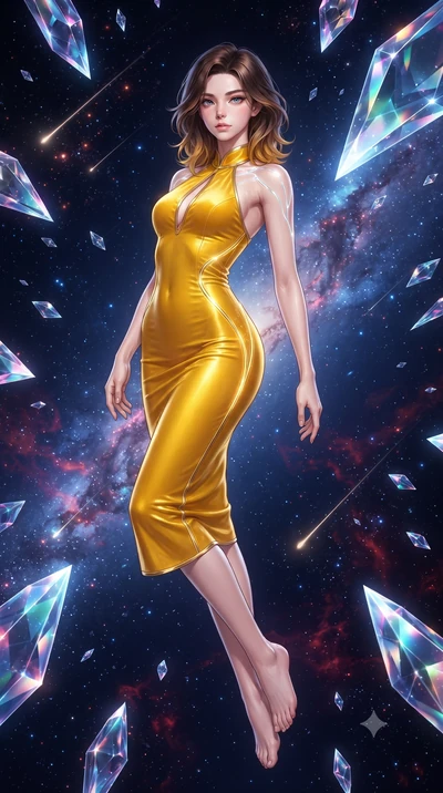 score_9, masterpiece, best quality, ultra-detailed, high-budget anime keyframe, editorial fashion photography, tasteful artistic composition, Korean woman. low angle full-body shot from head to toe showing her feet, filling the entire 9:16 vertical f