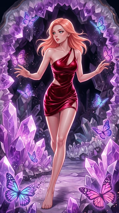 score_9, masterpiece, best quality, ultra-detailed, high-budget anime keyframe, editorial fashion photography, tasteful artistic composition, Japanese woman. upper body close-up from the thighs up, character filling the screen for maximum presence. s
