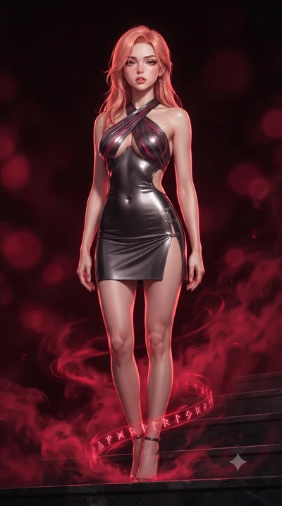 score_9, masterpiece, best quality, ultra-detailed, high-budget anime keyframe, editorial fashion photography, tasteful artistic composition, Japanese woman. close-up cowboy shot from the waist and thighs up, the character dominates the composition, 