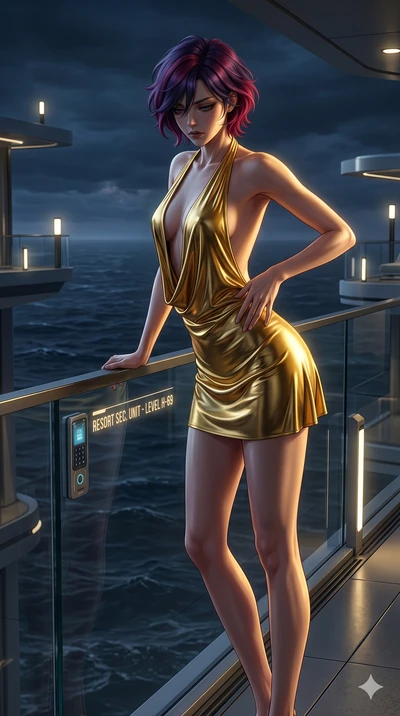 score_9, masterpiece, best quality, ultra-detailed, high-budget anime keyframe, editorial fashion photography, tasteful artistic composition, Korean woman. cowboy shot from the thighs up, character and outfit filling the frame for maximum editorial p