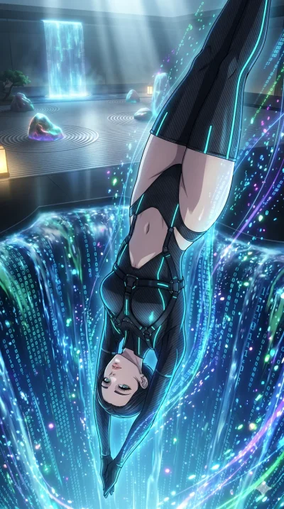 score_9, masterpiece, best quality, ultra-detailed, High-budget Anime Keyframe, vibrant colors, fluid line-art, expressive lighting, cinematic composition, Ufotable-style visual effects, top-tier animation quality, Korean woman with idol-like refined