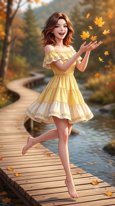 score_9, masterpiece, best quality, ultra-detailed, high-budget anime keyframe, semi-realistic 3D game render, editorial fashion photography, tasteful artistic composition, Korean woman. low angle full-body shot from head to toe showing her feet, fil