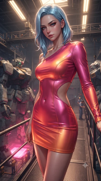 score_9, masterpiece, best quality, ultra-detailed, high-budget anime keyframe, editorial fashion photography, tasteful artistic composition, realistic cosplay photography, Korean woman. close-up cowboy shot from the waist and thighs up, the characte