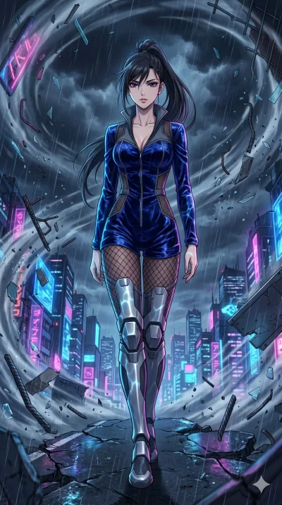 score_9, masterpiece, best quality, ultra-detailed, High-budget Anime Keyframe, vibrant colors, fluid line-art, expressive lighting, cinematic composition, Ufotable-style visual effects, top-tier animation quality, Japanese woman with delicate and el