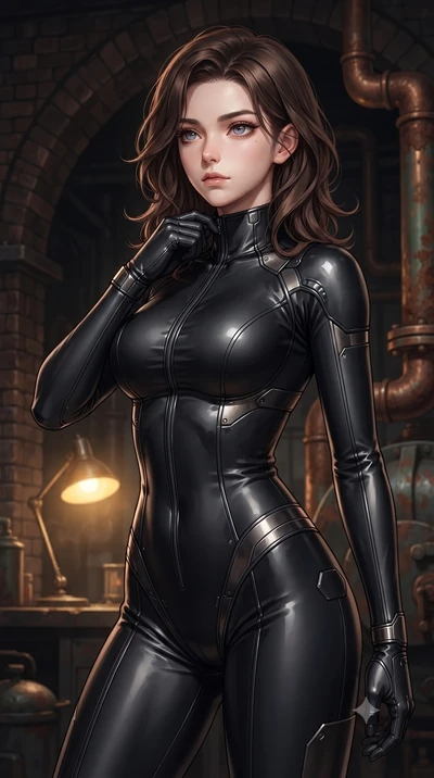 score_9, masterpiece, best quality, ultra-detailed, high-budget anime keyframe, editorial fashion photography, tasteful artistic composition, Korean woman. close-up cowboy shot from the waist and thighs up, the character dominates the composition, fi