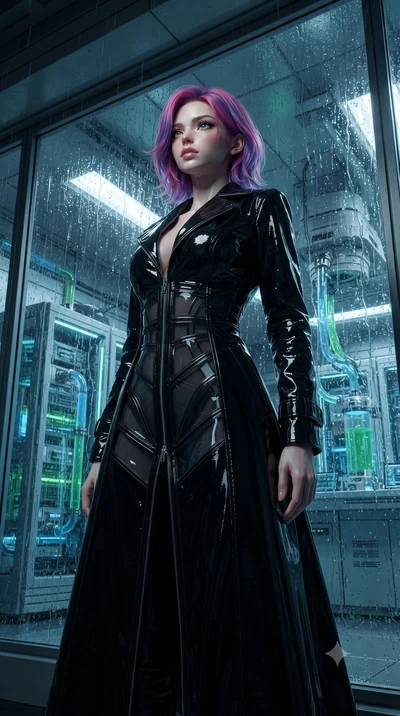 score_9, masterpiece, best quality, ultra-detailed, High-budget Anime Keyframe, editorial fashion photography, tasteful artistic composition, realistic cosplay photography, Caucasian woman, strictly human ears. Low angle cowboy shot filling the entir