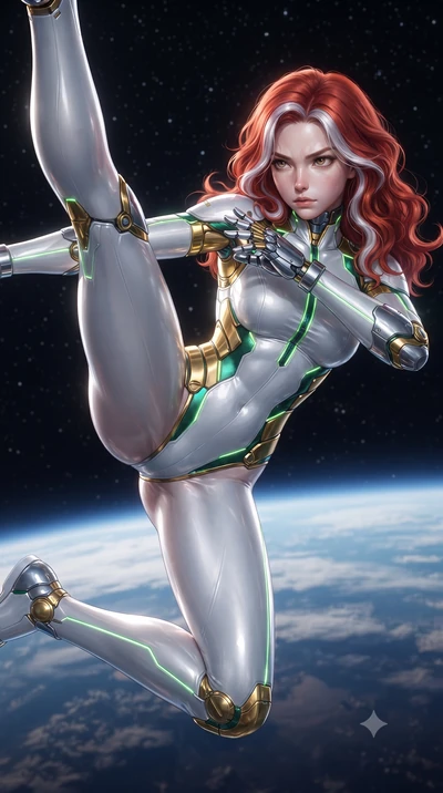 score_9, masterpiece, best quality, ultra-detailed, high-budget anime keyframe, editorial fashion photography, tasteful artistic composition, Caucasian woman. close-up cowboy shot from the waist and thighs up, the character dominates the composition,