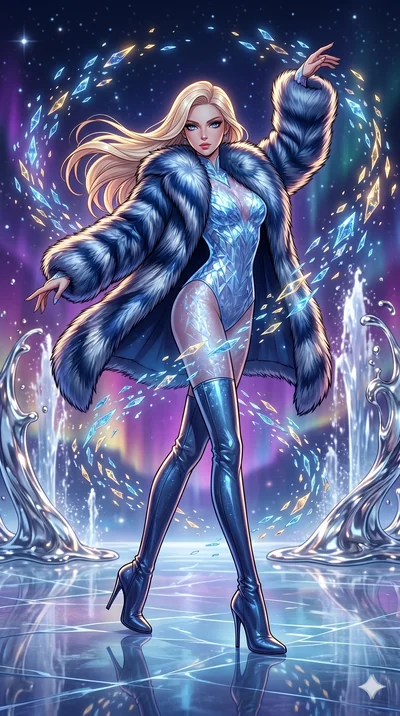 score_9, masterpiece, best quality, ultra-detailed, high-budget anime movie keyframe, cinematic anime lighting, intricate line art, Caucasian (strictly human ears) woman. Dynamic full-body shot stretching the vertical silhouette across the 9:16 frame