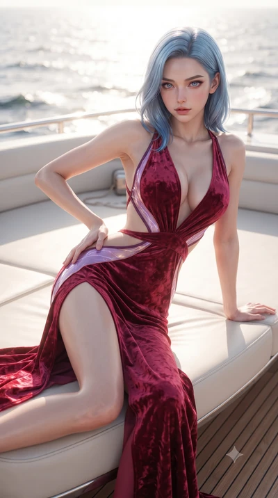score_9, masterpiece, best quality, ultra-detailed, high-budget anime keyframe, editorial fashion photography, tasteful artistic composition, Korean woman. close-up cowboy shot from the waist and thighs up, the character dominates the composition, fi