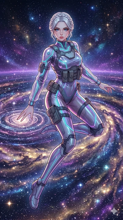 score_9, masterpiece, best quality, ultra-detailed, high-budget anime movie keyframe, cinematic anime lighting, intricate line art, Caucasian (strictly human ears) anime girl. Mid-air action shot capturing a graceful twist and vertical silhouette. kn