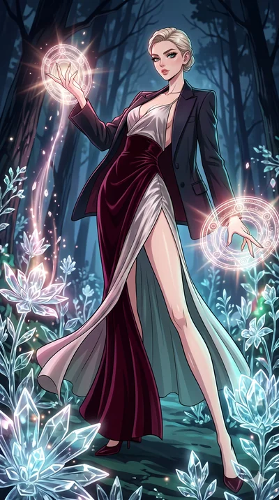 score_9, masterpiece, best quality, ultra-detailed, high-budget anime movie keyframe, cinematic anime lighting, intricate line art, Caucasian (strictly human ears) anime girl. Dynamic full-body shot stretching the vertical silhouette with extreme per
