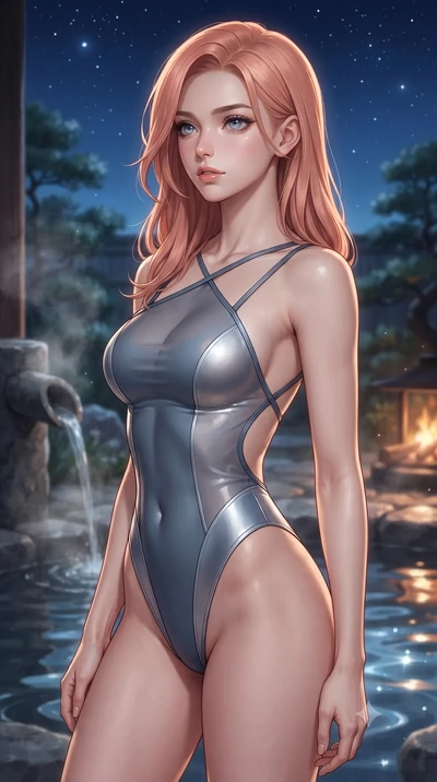 score_9, masterpiece, best quality, ultra-detailed, high-budget anime keyframe, editorial fashion photography, tasteful artistic composition, Japanese woman. close-up cowboy shot from the waist and thighs up, the character dominates the composition, 