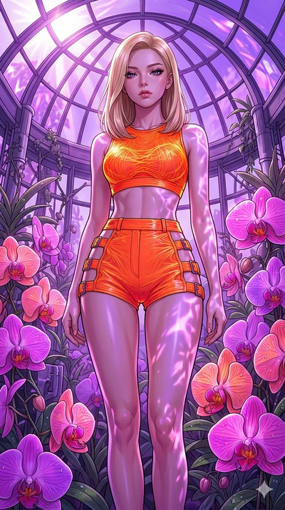 score_9, masterpiece, best quality, ultra-detailed, high-budget anime keyframe, editorial fashion photography, tasteful artistic composition, Korean woman. cowboy shot from the thighs up, character and outfit filling the frame for maximum editorial p