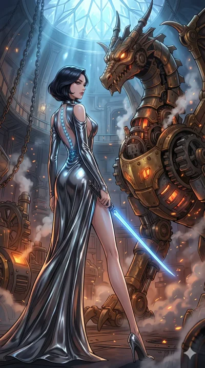 score_9, masterpiece, best quality, ultra-detailed, High-budget Anime Keyframe, vibrant colors, fluid line-art, expressive lighting, cinematic composition, Ufotable-style visual effects, top-tier animation quality, Korean woman with idol-like refined