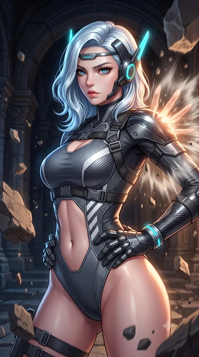 score_9, masterpiece, best quality, ultra-detailed, high-budget anime keyframe, semi-realistic 3D game render, editorial fashion photography, tasteful artistic composition, Korean woman. close-up cowboy shot from the waist and thighs up, the characte