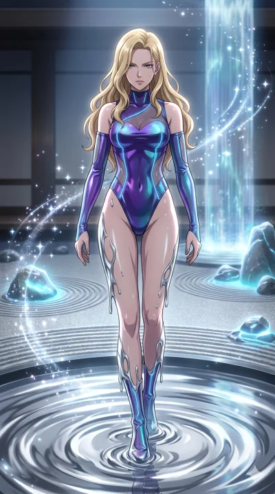 score_9, masterpiece, best quality, ultra-detailed, High-budget Anime Keyframe, vibrant colors, fluid line-art, expressive lighting, cinematic composition, Ufotable-style visual effects, top-tier animation quality, Caucasian woman with pale skin, blo