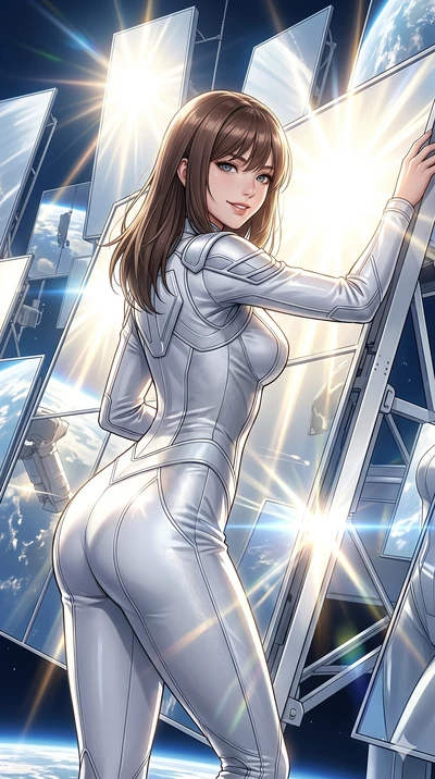 score_9, masterpiece, best quality, ultra-detailed, high-budget anime keyframe, editorial fashion photography, tasteful artistic composition, Korean woman. Upper body close-up from the thighs up, character filling the screen for maximum presence. On 