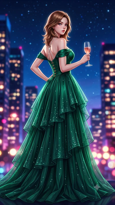 score_9, masterpiece, best quality, ultra-detailed, high-budget anime keyframe, semi-realistic 3D game render, editorial fashion photography, tasteful artistic composition, Korean woman. low angle full-body shot from head to toe showing her feet, fil