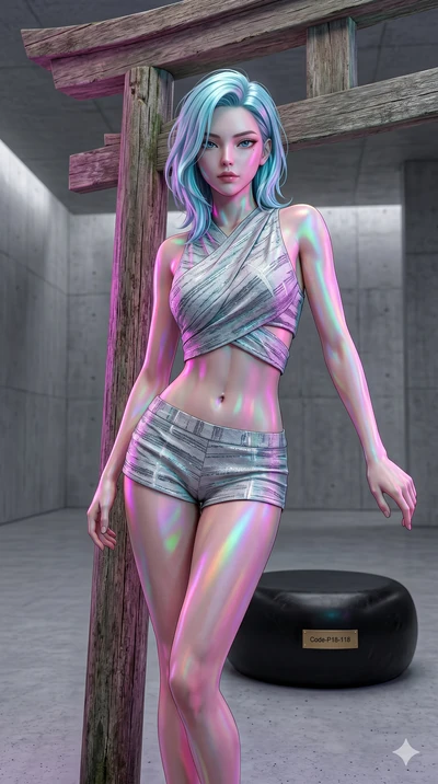 score_9, masterpiece, best quality, ultra-detailed, high-budget anime keyframe, editorial fashion photography, tasteful artistic composition, Korean woman. cowboy shot from the thighs up, character and outfit filling the frame for maximum editorial p