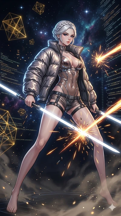 score_9, masterpiece, best quality, ultra-detailed, High-budget Anime Keyframe, vibrant colors, fluid line-art, expressive lighting, cinematic composition, Ufotable-style visual effects, top-tier animation quality, Japanese woman with delicate and el