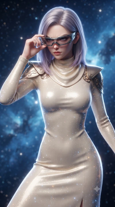 score_9, masterpiece, best quality, ultra-detailed, high-budget anime keyframe, editorial fashion photography, tasteful artistic composition, realistic cosplay photography, Caucasian woman, strictly human ears. close-up cowboy shot from the waist and