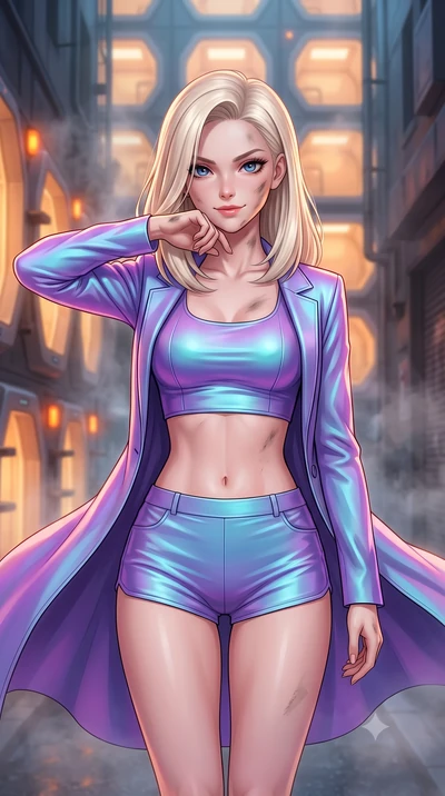 score_9, masterpiece, best quality, ultra-detailed, high-budget anime keyframe, editorial fashion photography, tasteful artistic composition, Caucasian woman, strictly human ears. close-up cowboy shot from the waist and thighs up, the character domin