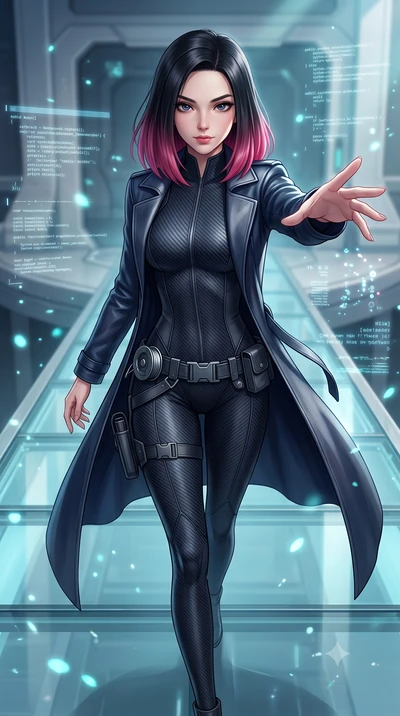 score_9, masterpiece, best quality, ultra-detailed, high-budget anime keyframe, semi-realistic 3D game render, editorial fashion photography, tasteful artistic composition, Korean woman. close-up cowboy shot from the waist and thighs up, the characte