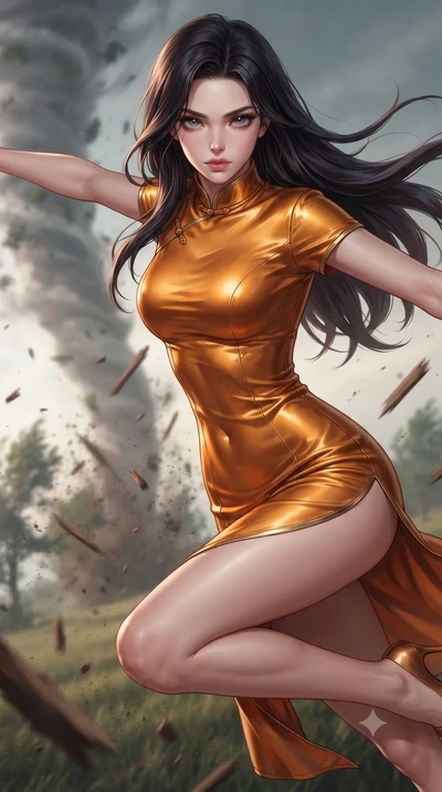 score_9, masterpiece, best quality, ultra-detailed, high-budget anime keyframe, editorial fashion photography, tasteful artistic composition, realistic cosplay photography, Korean woman. close-up cowboy shot from the waist and thighs up, the characte