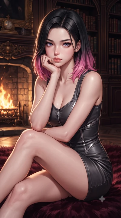 score_9, masterpiece, best quality, ultra-detailed, high-budget anime keyframe, editorial fashion photography, tasteful artistic composition, Korean woman. close-up cowboy shot from the waist and thighs up, the character dominates the composition, fi