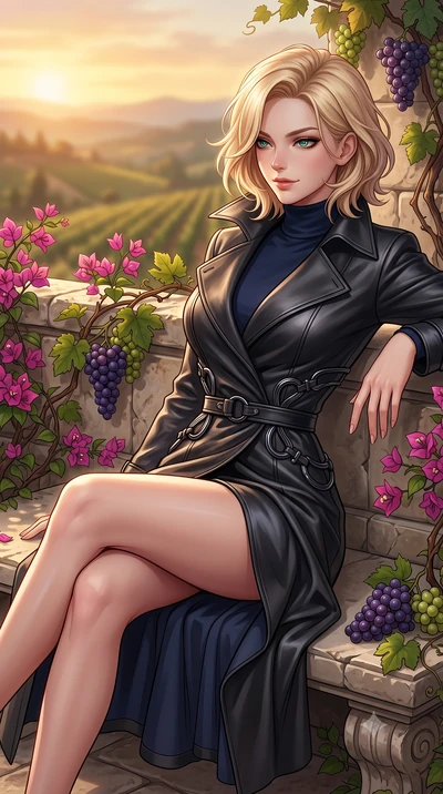 score_9, masterpiece, best quality, ultra-detailed, high-budget anime keyframe, editorial fashion photography, tasteful artistic composition, Caucasian woman. close-up cowboy shot from the waist and thighs up, the character dominates the composition,