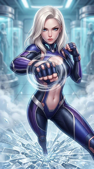 score_9, masterpiece, best quality, ultra-detailed, high-budget anime keyframe, semi-realistic 3D game render, editorial fashion photography, tasteful artistic composition, Caucasian woman. close-up cowboy shot from the waist and thighs up, the chara