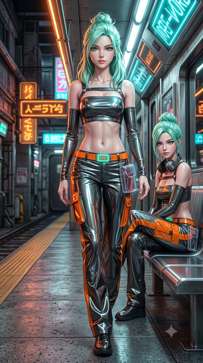score_9, masterpiece, best quality, ultra-detailed, high-budget anime keyframe, semi-realistic 3D game render, editorial fashion photography, tasteful artistic composition, Japanese woman. low angle full-body shot from head to toe showing her feet, f