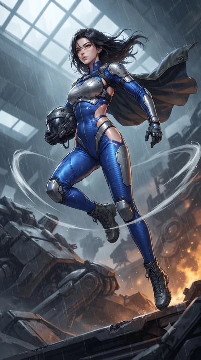 score_9, masterpiece, best quality, ultra-detailed, high-budget anime keyframe, editorial fashion photography, tasteful artistic composition, Korean woman. low angle full-body shot from head to toe showing her feet, filling the entire 9:16 vertical f
