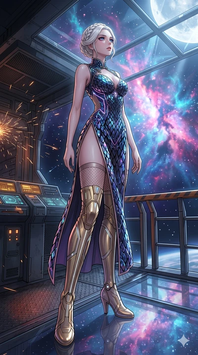 score_9, masterpiece, best quality, ultra-detailed, High-budget Anime Keyframe, vibrant colors, fluid line-art, expressive lighting, cinematic composition, Ufotable-style visual effects, top-tier animation quality, Japanese woman with delicate and el