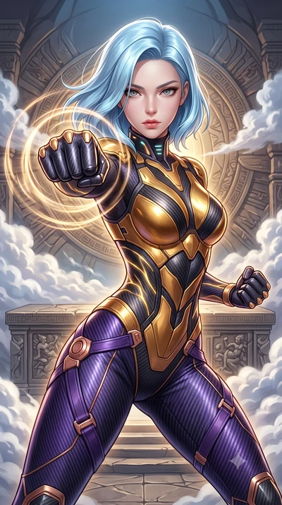 score_9, masterpiece, best quality, ultra-detailed, high-budget anime keyframe, semi-realistic 3D game render, editorial fashion photography, tasteful artistic composition, Korean woman. close-up cowboy shot from the waist and thighs up, the characte