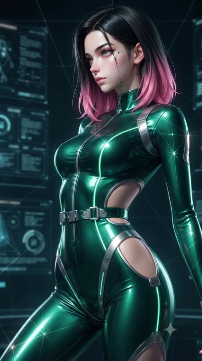 score_9, masterpiece, best quality, ultra-detailed, high-budget anime keyframe, editorial fashion photography, tasteful artistic composition, Korean woman. close-up cowboy shot from the waist and thighs up, the character dominates the composition, fi