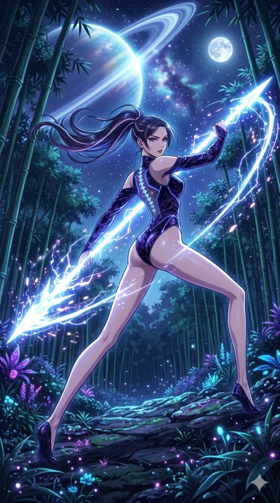 score_9, masterpiece, best quality, ultra-detailed, High-budget Anime Keyframe, vibrant colors, fluid line-art, expressive lighting, cinematic composition, Ufotable-style visual effects, top-tier animation quality, Japanese woman with delicate and el