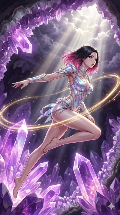 score_9, masterpiece, best quality, ultra-detailed, high-budget anime keyframe, editorial fashion photography, tasteful artistic composition, Korean woman. upper body close-up from the thighs up, character filling the screen for maximum presence. lea