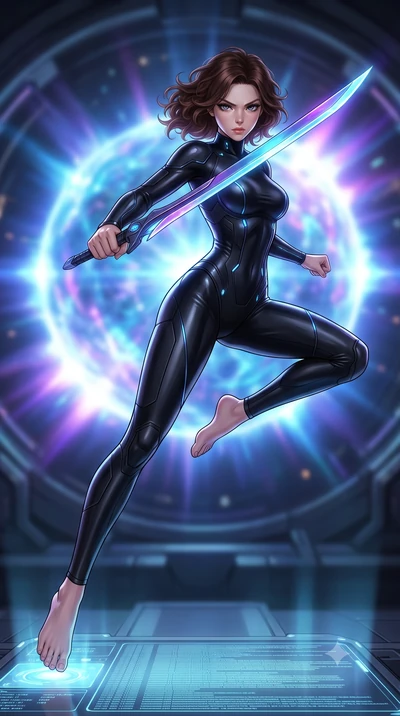 score_9, masterpiece, best quality, ultra-detailed, high-budget anime keyframe, editorial fashion photography, tasteful artistic composition, Korean woman. low angle full-body shot from head to toe showing her feet, filling the entire 9:16 vertical f