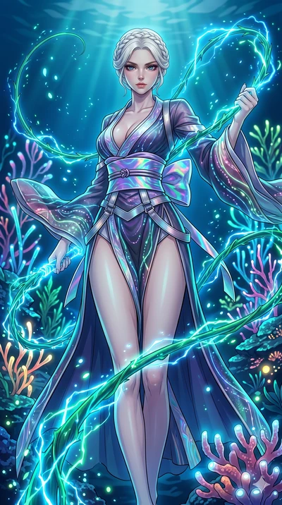 score_9, masterpiece, best quality, ultra-detailed, High-budget Anime Keyframe, vibrant colors, fluid line-art, expressive lighting, cinematic composition, Ufotable-style visual effects, top-tier animation quality, Korean woman with idol-like refined