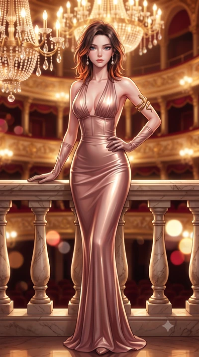 score_9, masterpiece, best quality, ultra-detailed, high-budget anime keyframe, semi-realistic 3D game render, editorial fashion photography, tasteful artistic composition, Korean woman. low angle full-body shot from head to toe showing her feet, fil
