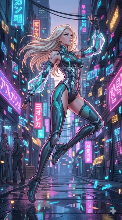 score_9, masterpiece, best quality, ultra-detailed, high-budget anime movie keyframe, cinematic anime lighting, intricate line art, Caucasian (strictly human ears) woman. Medium shot of upper body capturing the intricate details of her high-fashion a