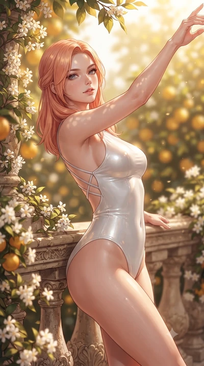 score_9, masterpiece, best quality, ultra-detailed, high-budget anime keyframe, editorial fashion photography, tasteful artistic composition, Japanese woman. close-up cowboy shot from the waist and thighs up, the character dominates the composition, 