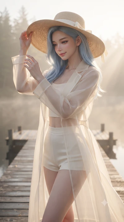 score_9, masterpiece, best quality, ultra-detailed, high-budget anime keyframe, editorial fashion photography, tasteful artistic composition, Korean woman woman. close-up cowboy shot from the waist and thighs up, the character dominates the compositi